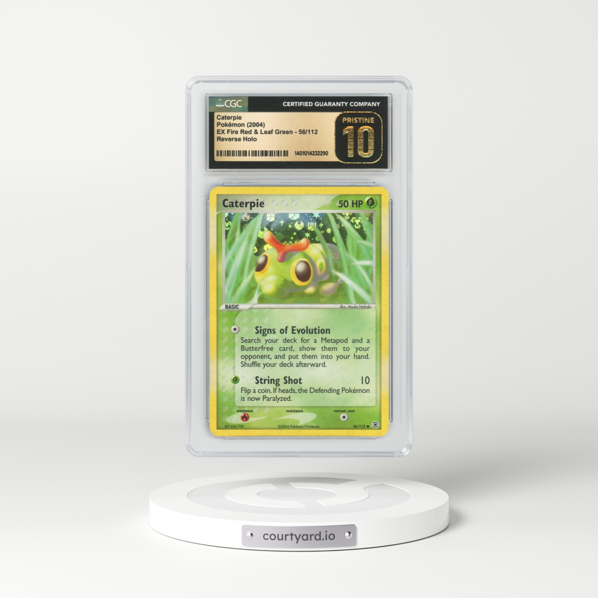 2004 EX FireRed & LeafGreen #56 Caterpie - Holo (CGC 10 PRISTINE)