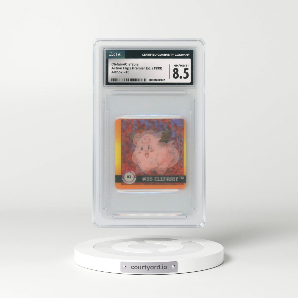 1999 Action Flipz Premier Edition (Artbox) - English #03 Clefairy/Clefable (CGC 8.5 NM-MT+)