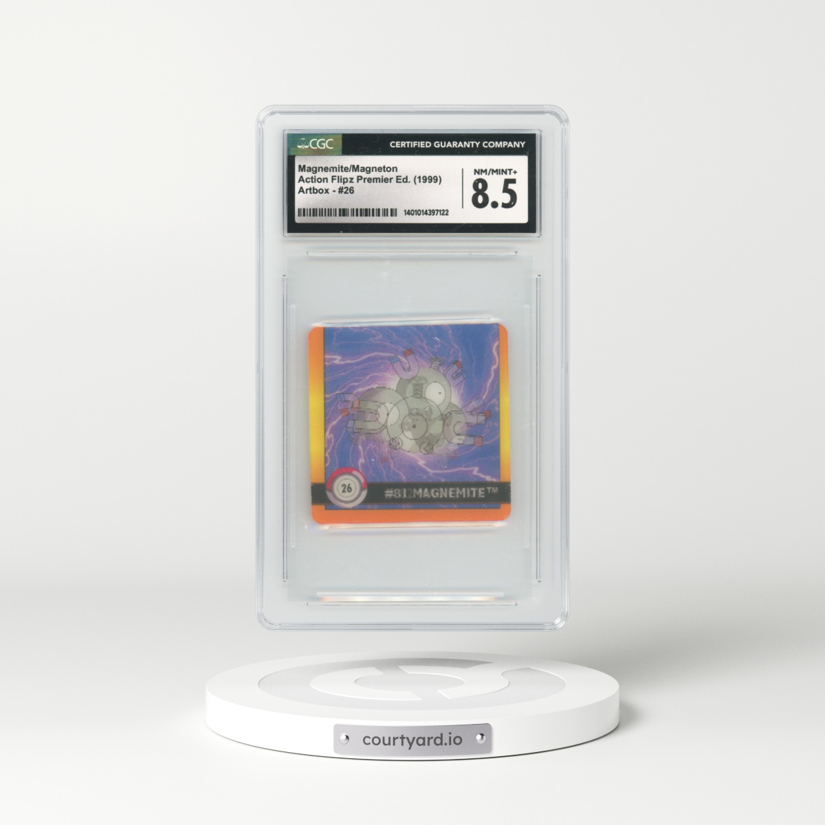 1999 Action Flipz #26 Magnemite/Magneton (CGC 8.5 NM-MT+)