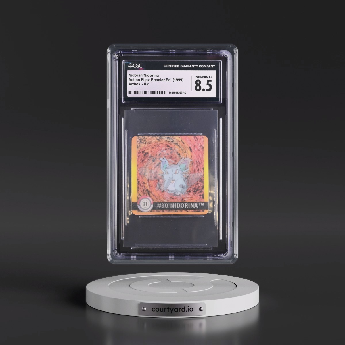 1999 Action Flipz Premier Edition (Artbox) - English #31 Nidoran/Nidorina (CGC 8.5 NM-MT+)