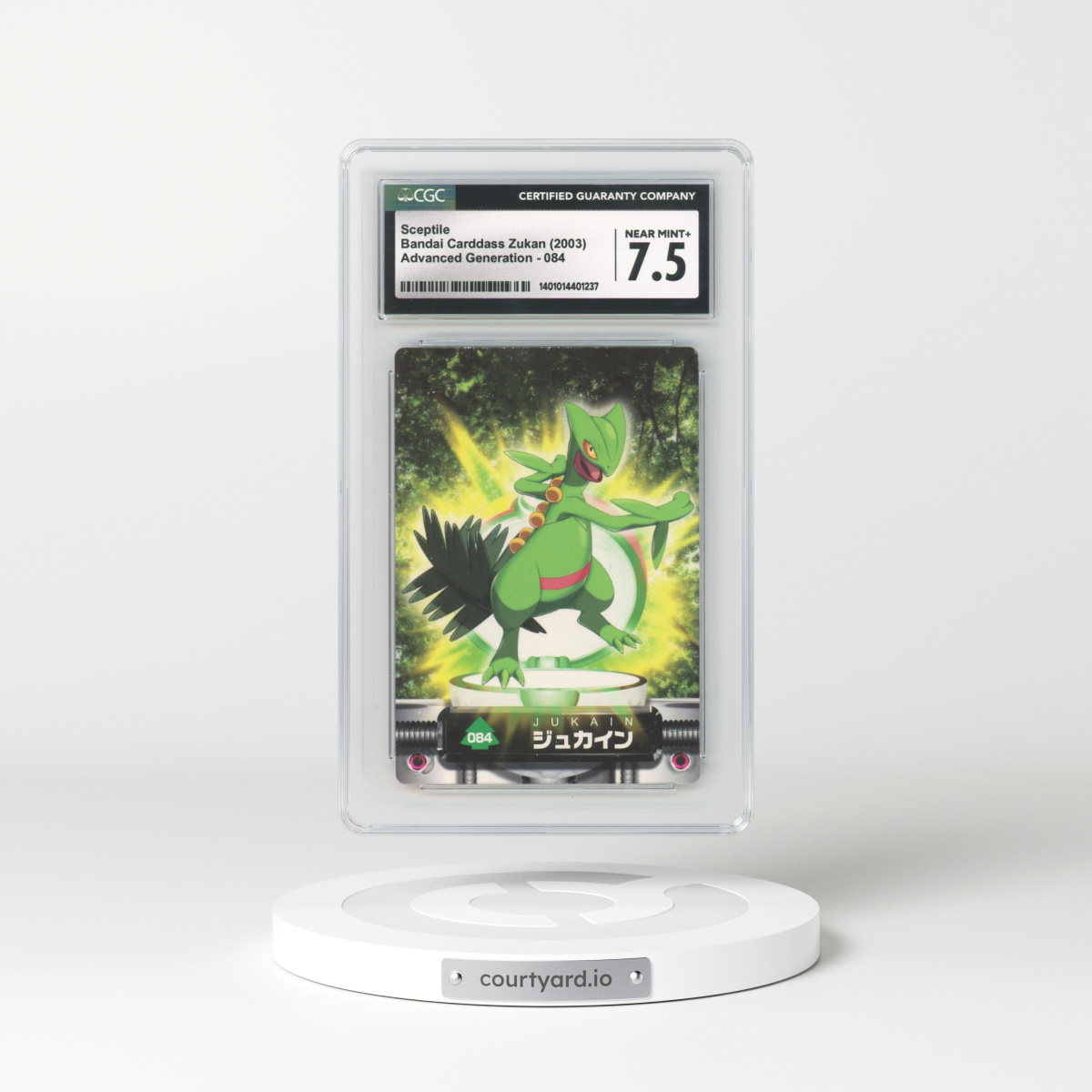 2004 Base Set (2004)(Non Bold Romanji Back) #084 Sceptile - Prism (Not Rainbow) (CGC 7.5 NM+)