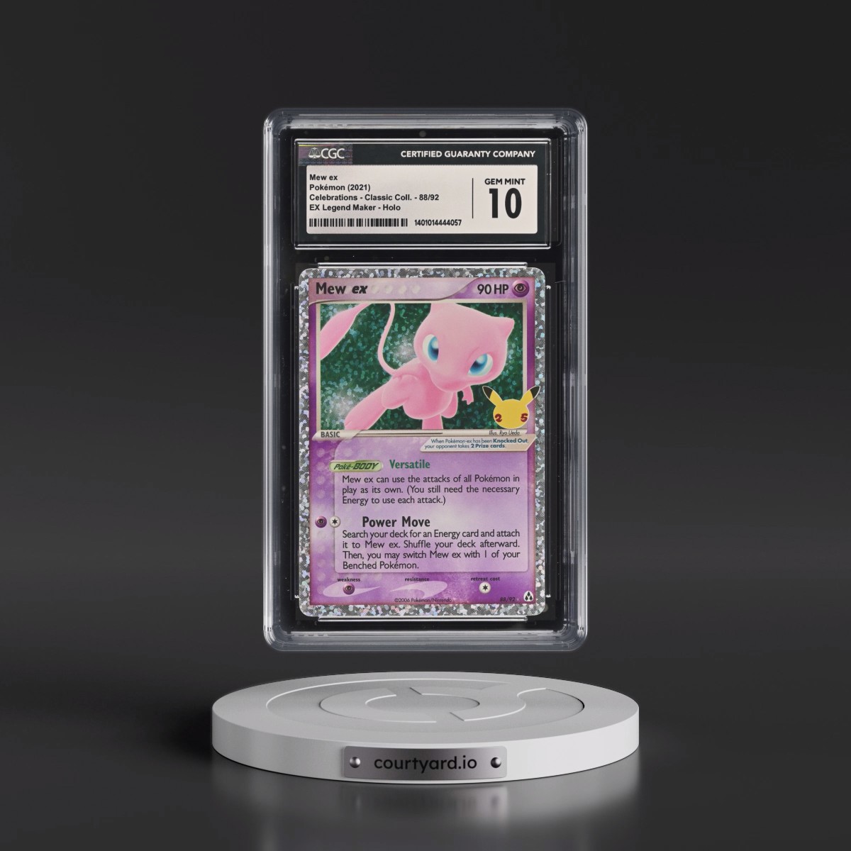 2021 Celebrations - Classic Collection #88/92 Mew ex - EX Legend Maker Holo (CGC 10 GEM MINT)