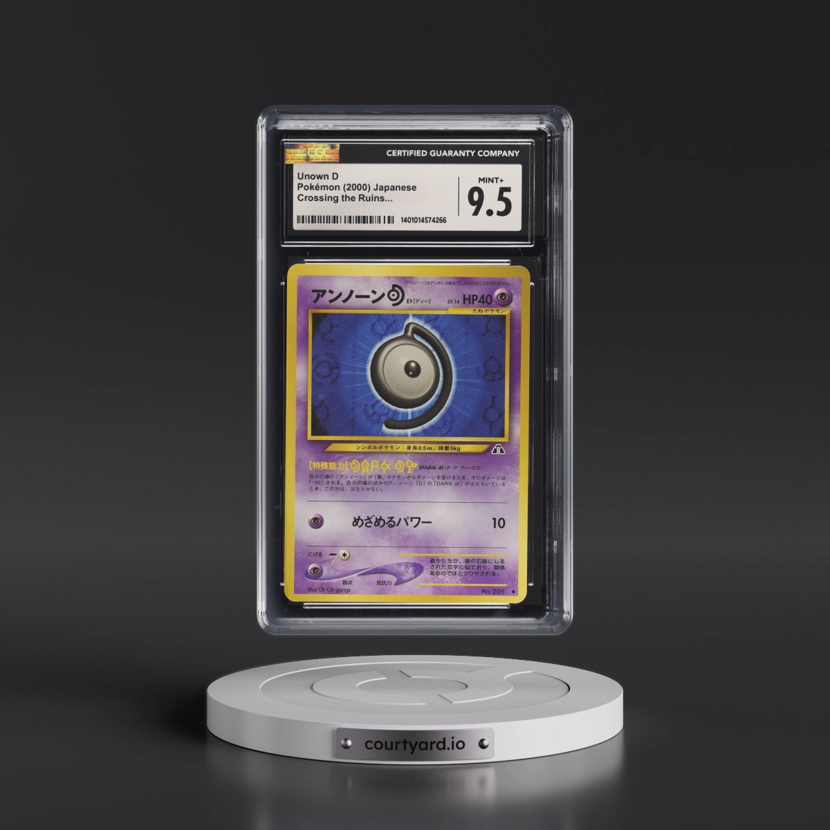 2000 Crossing the Ruins... Unown D (CGC 9.5 MINT+)
