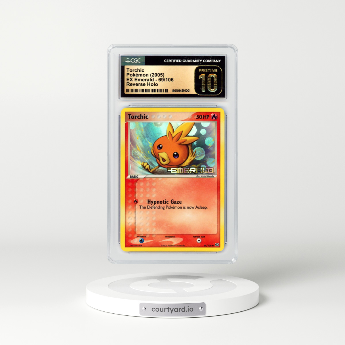 2005 EX Emerald #69 Torchic - Holo (CGC 10 PRISTINE)