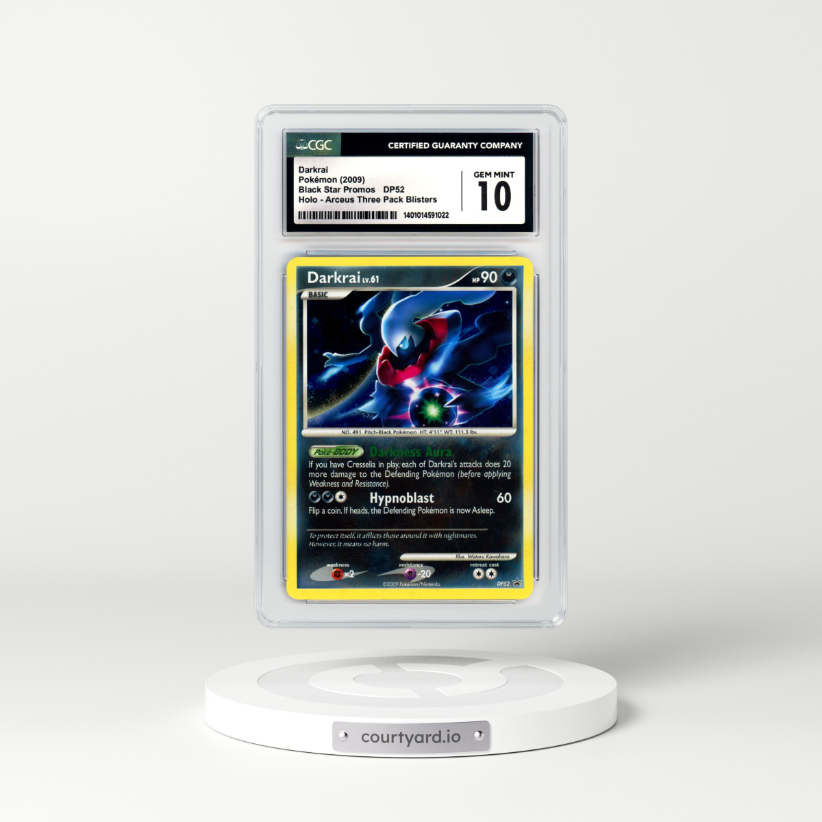 2009 DP Black Star Promos #DP52 Darkrai - Holo (CGC 10 GEM MINT)