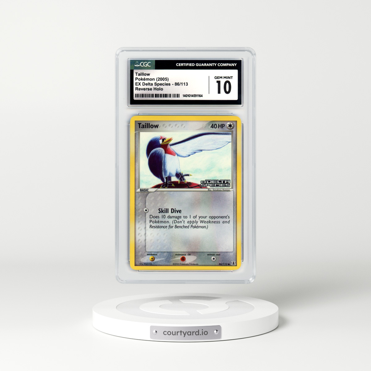 2005 EX Delta Species #86 Taillow - Holo (CGC 10 GEM MINT)