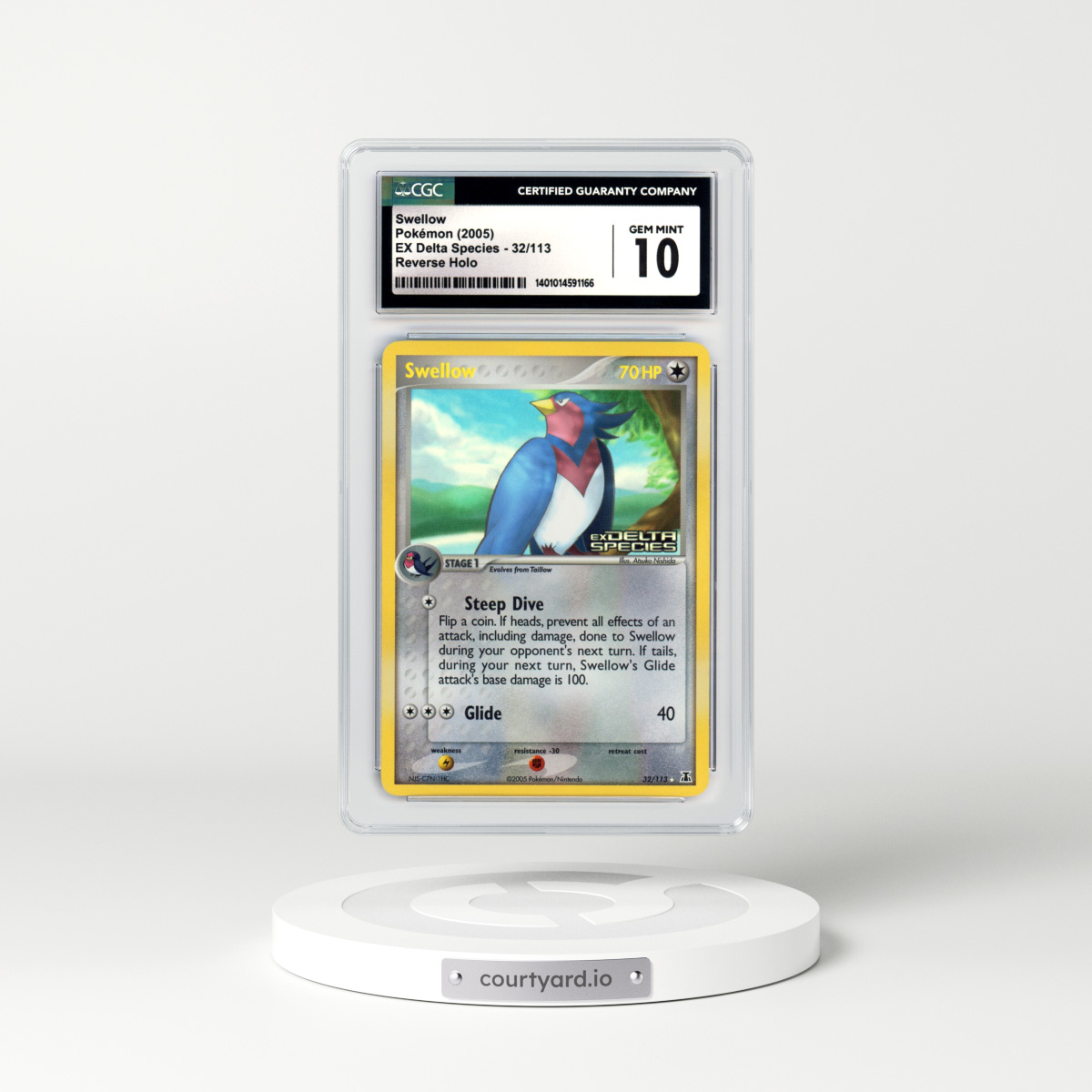 2005 EX Delta Species #32 Swellow - Holo (CGC 10 GEM MINT)