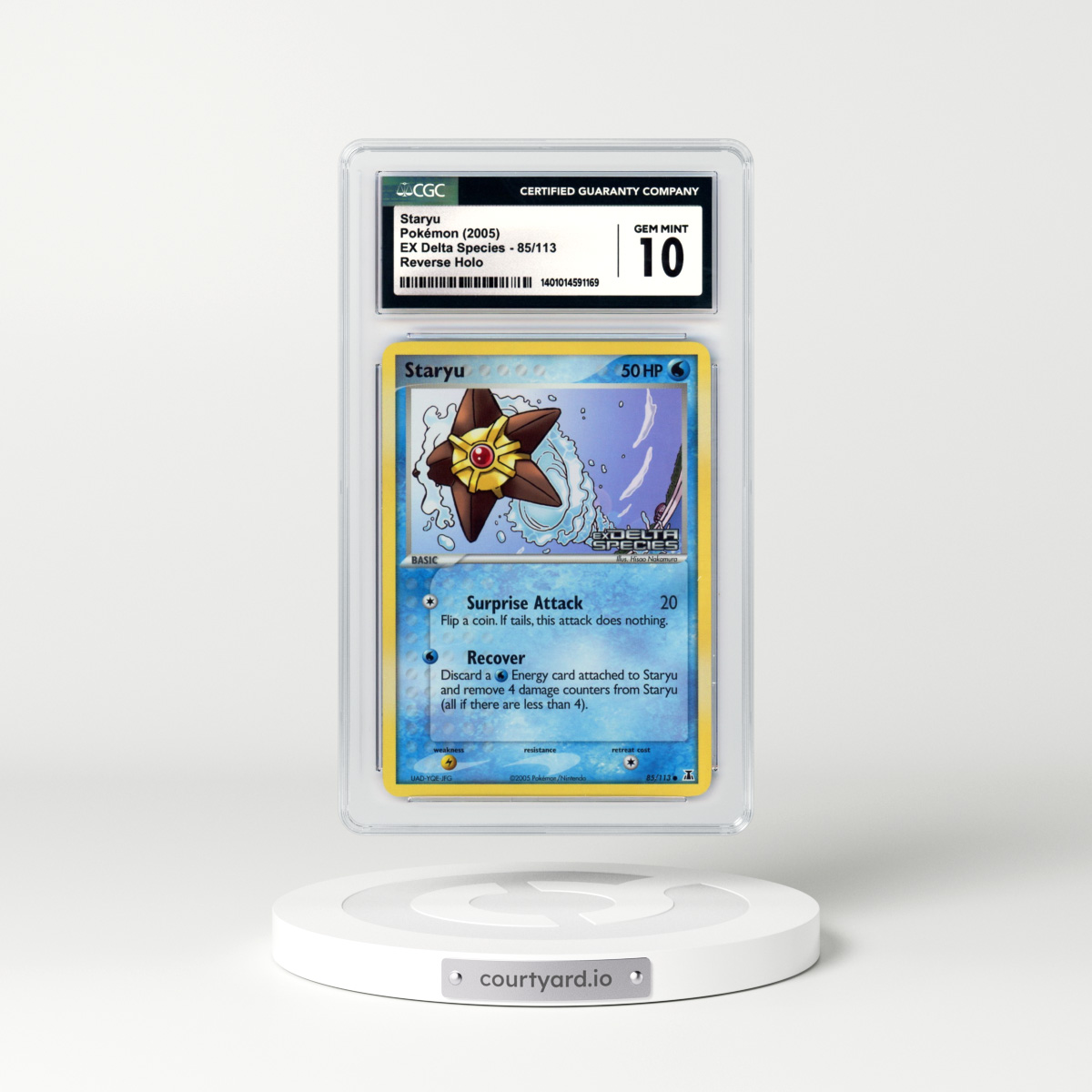 2005 EX Delta Species #85 Staryu - Holo (CGC 10 GEM MINT)