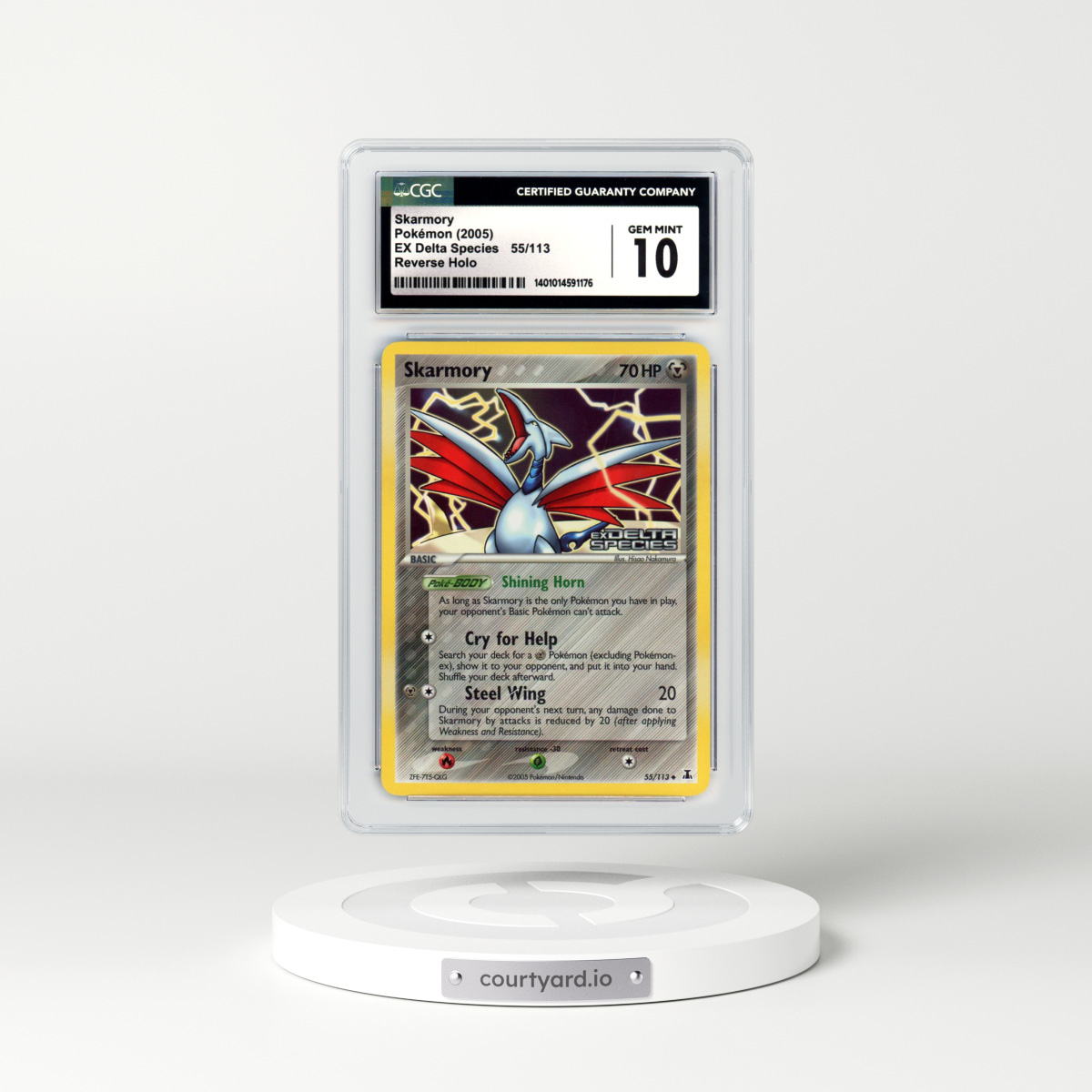 2005 EX Delta Species #55 Skarmory - Holo (CGC 10 GEM MINT)