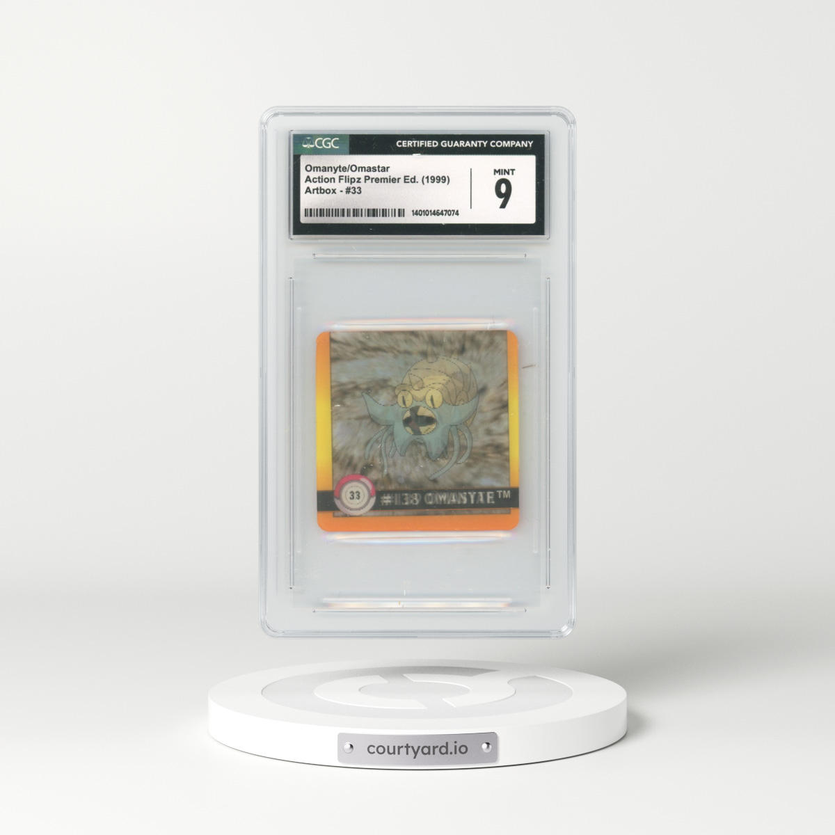 1999 Action Flipz #33 Omanyte/Omastar (CGC 9 MINT)