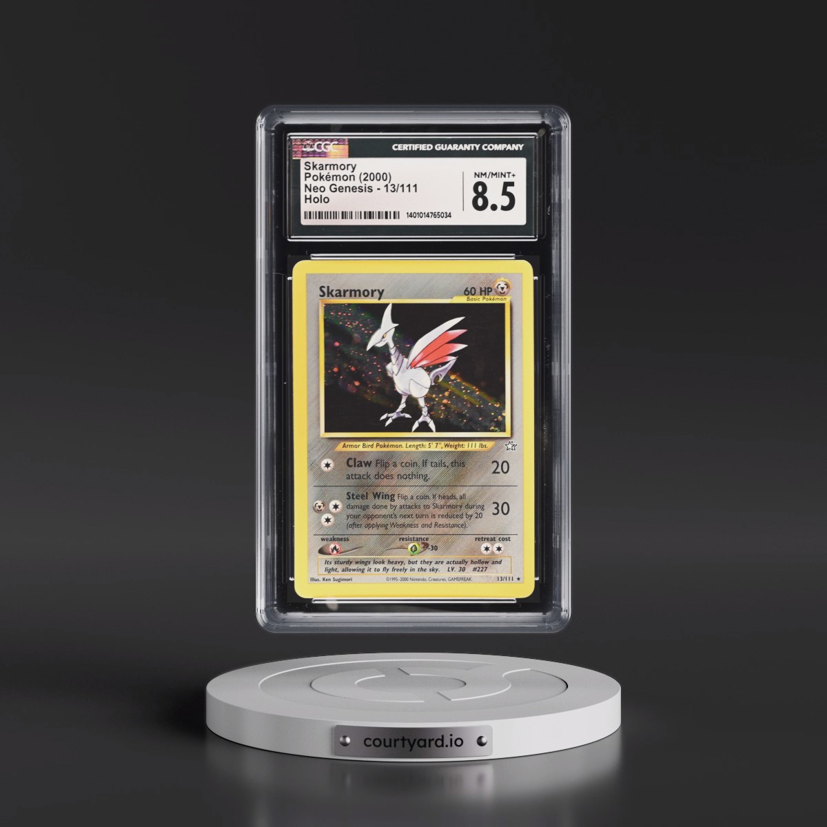 2000 Neo Genesis #13/111 Skarmory - Holo (CGC 8.5 NM-MT+)