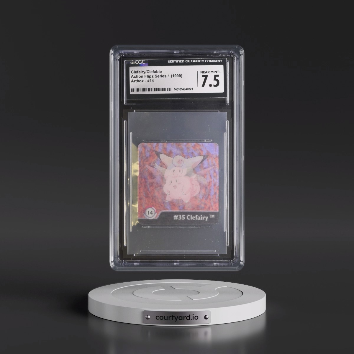 Action Flipz Series 1 (Artbox) - English #14 Clefairy/Clefable (CGC 7.5 NM+)
