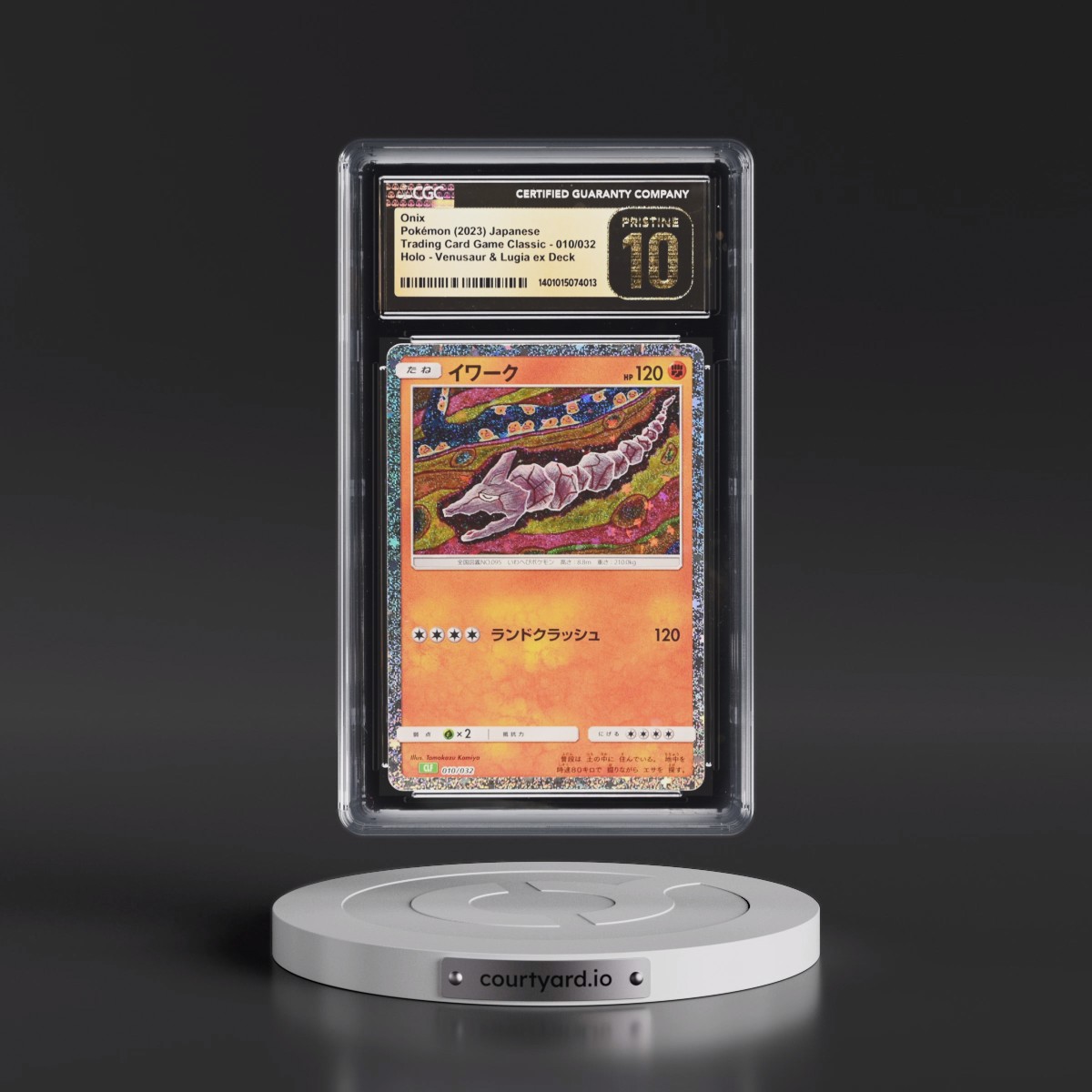 2023 Trading Card Game Classic - CLF, CLL, CLK #010/032 Onix - Venusaur & Lugia ex Deck - CLF Holo (CGC 10 PRISTINE)
