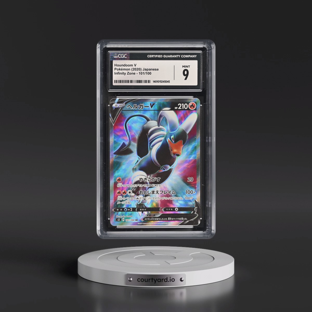 2020 Infinity Zone #101/100 Houndoom V - Holo (CGC 9 MINT)