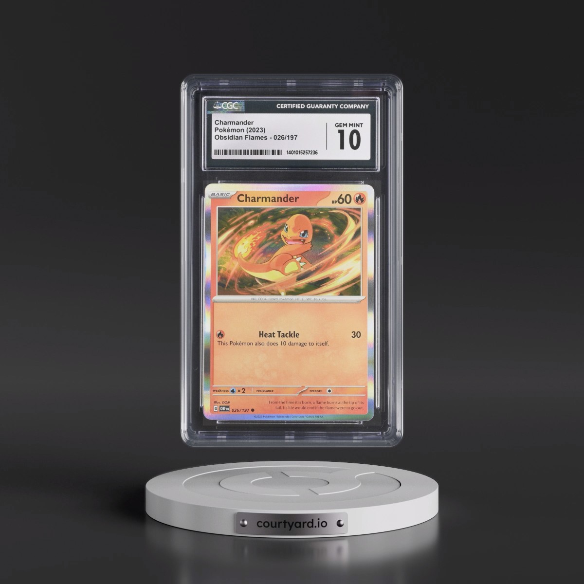 2023 Obsidian Flames - OBF EN #026/197 Charmander (CGC 10 GEM MINT)