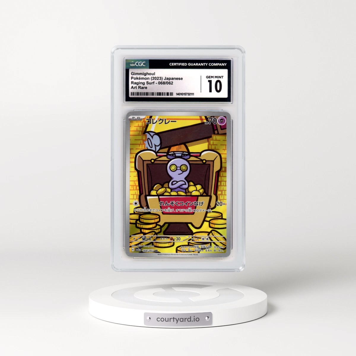 2023 Raging Surf #068/062 Gimmighoul - Art Rare (CGC 10 GEM MINT)