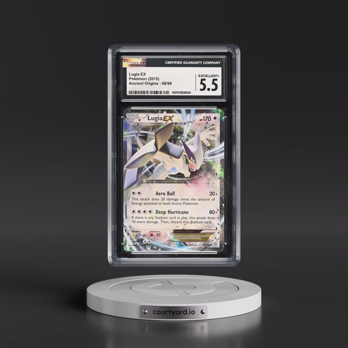 2015 Ancient Origins #68/98 Lugia EX - Holo (CGC 5.5 EX+)