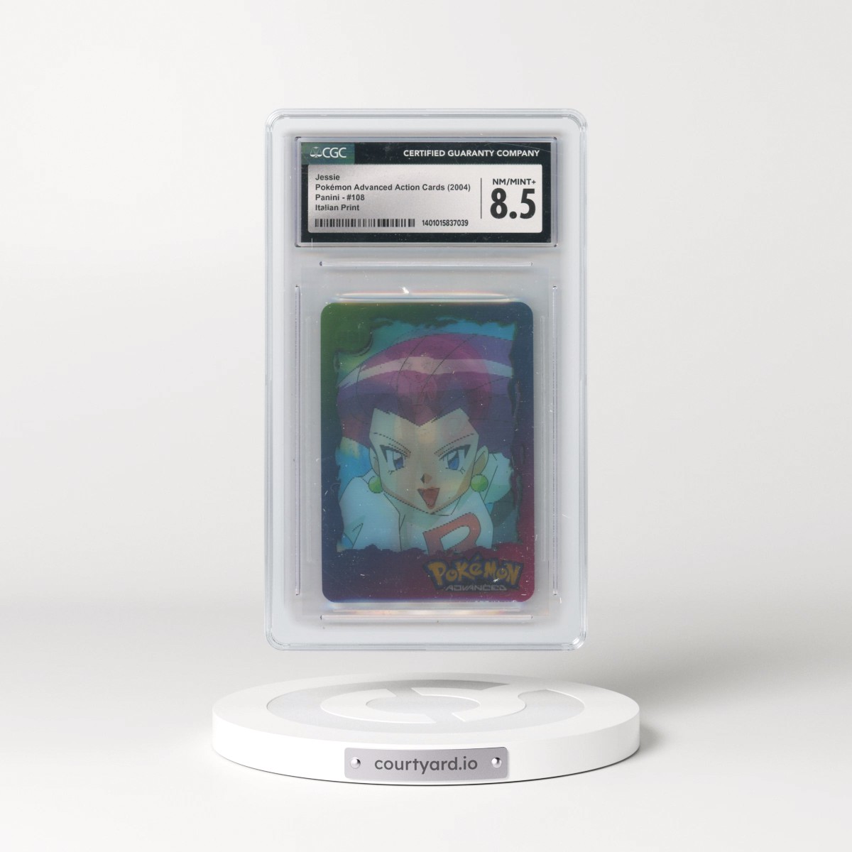 2004 Pokémon Advanced Action Cards (2004 Panini) - English #108 Jessie - Italian Print (Panini Logo on Back) (CGC 8.5 NM-MT+)