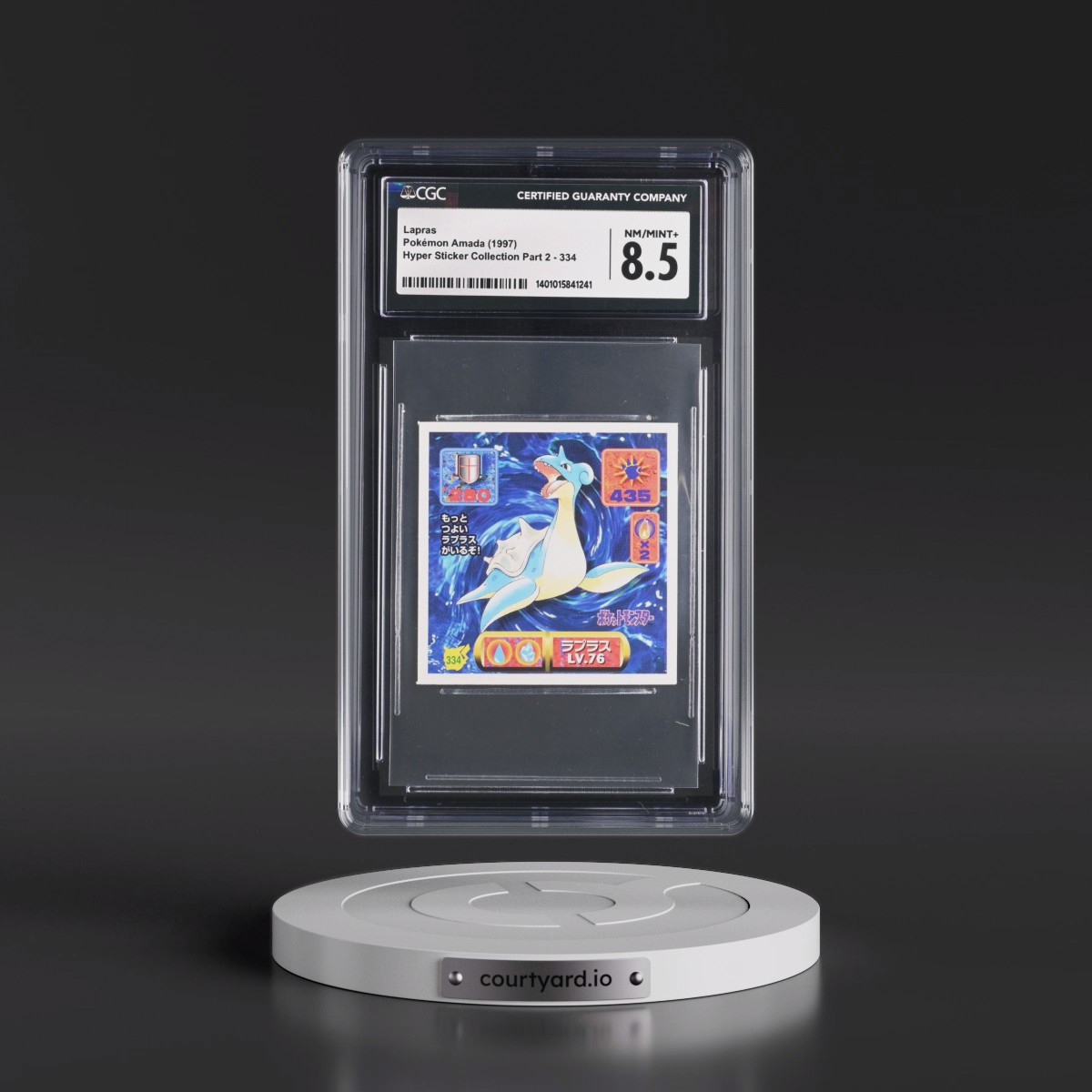 1997 Hyper Sticker Collection Part 2 (1997) #334 Lapras (CGC 8.5 NM-MT+)