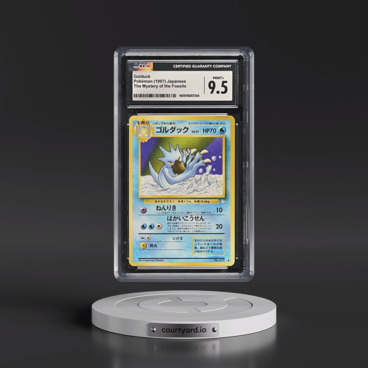 1997 The Mystery of the Fossils Golduck (CGC 9.5 MINT+)