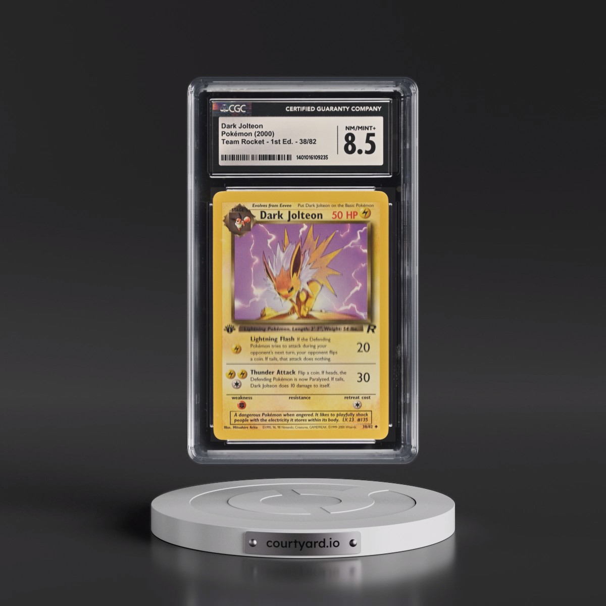 2000 Team Rocket #38/82 Dark Jolteon - 1st Edition 1st Edition (CGC 8.5 NM-MT+)