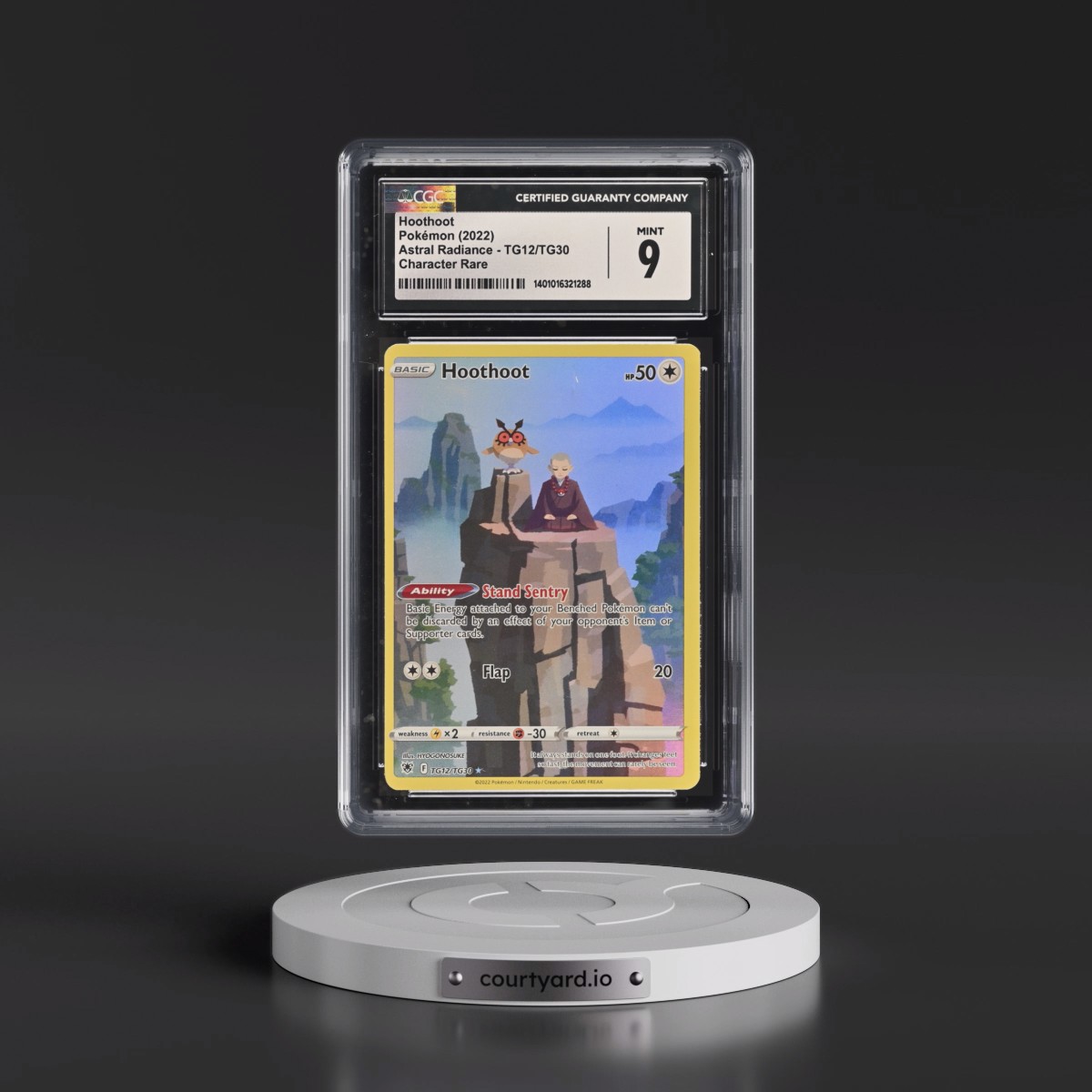 Astral Radiance #TG12/TG30 Hoothoot - Trainer Gallery Holo (CGC 9 MINT)