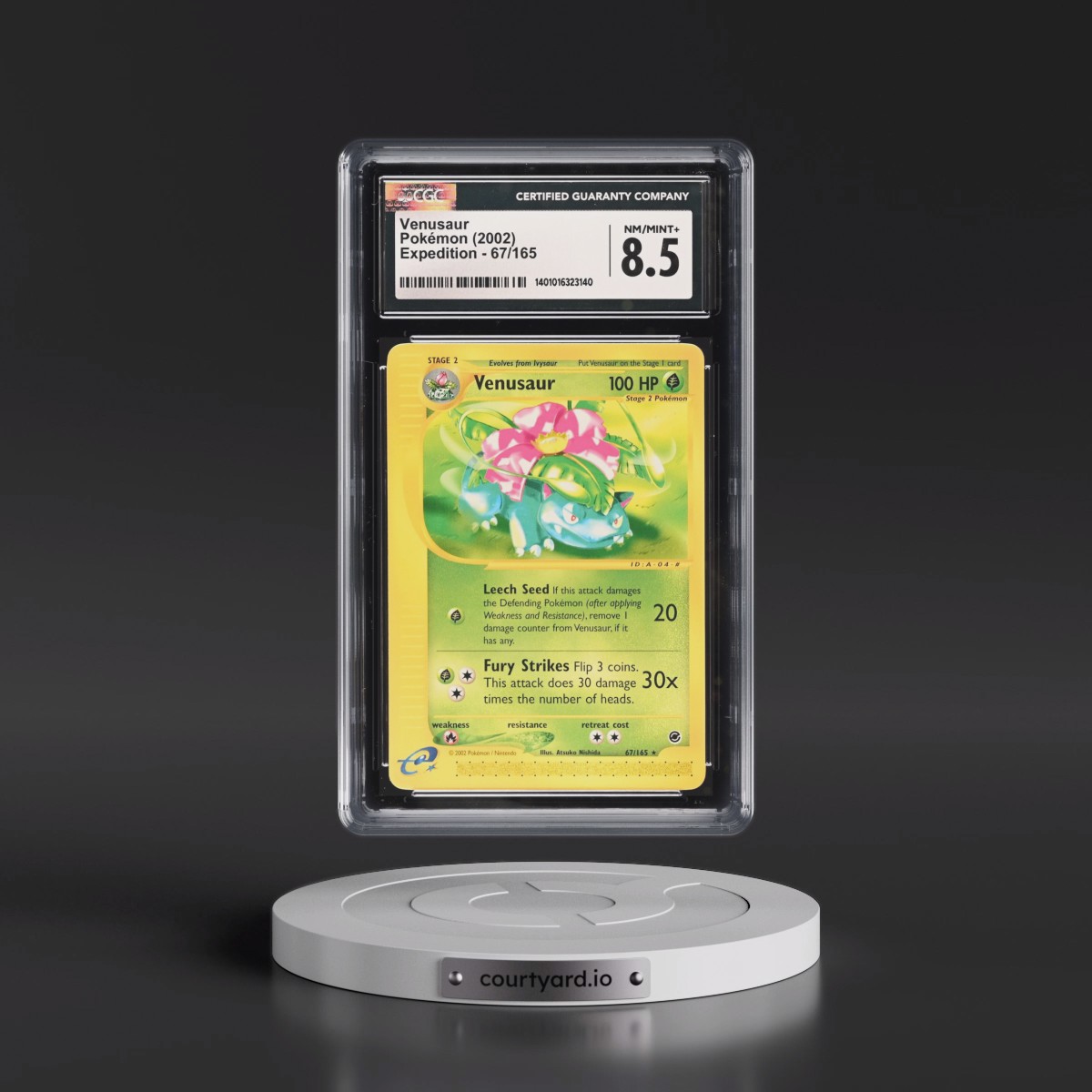 2002 Expedition #67/165 Venusaur (CGC 8.5 NM-MT+)