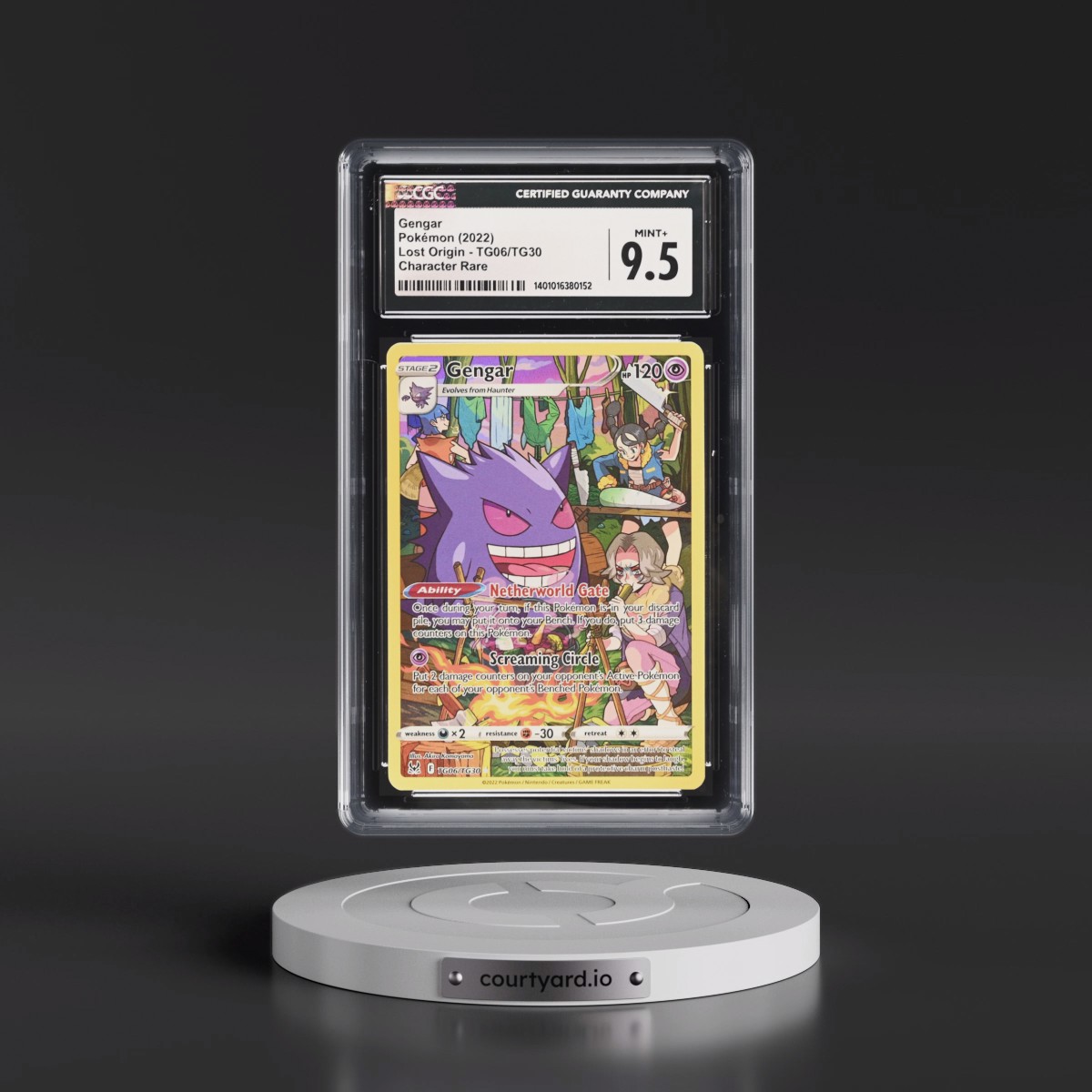 2022 Lost Origin #TG06/TG30 Gengar - Trainer Gallery Holo (CGC 9.5 MINT+)