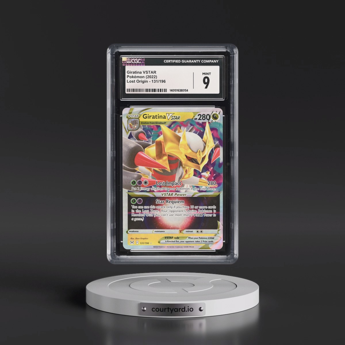 pokemon tcg lost origin 131 196 giratina vstar card - - 131/196 (You cant use more than 1 VSTAR Power in a game.) Retreat Cost 2022 Pokemon Lost Origin Giratina