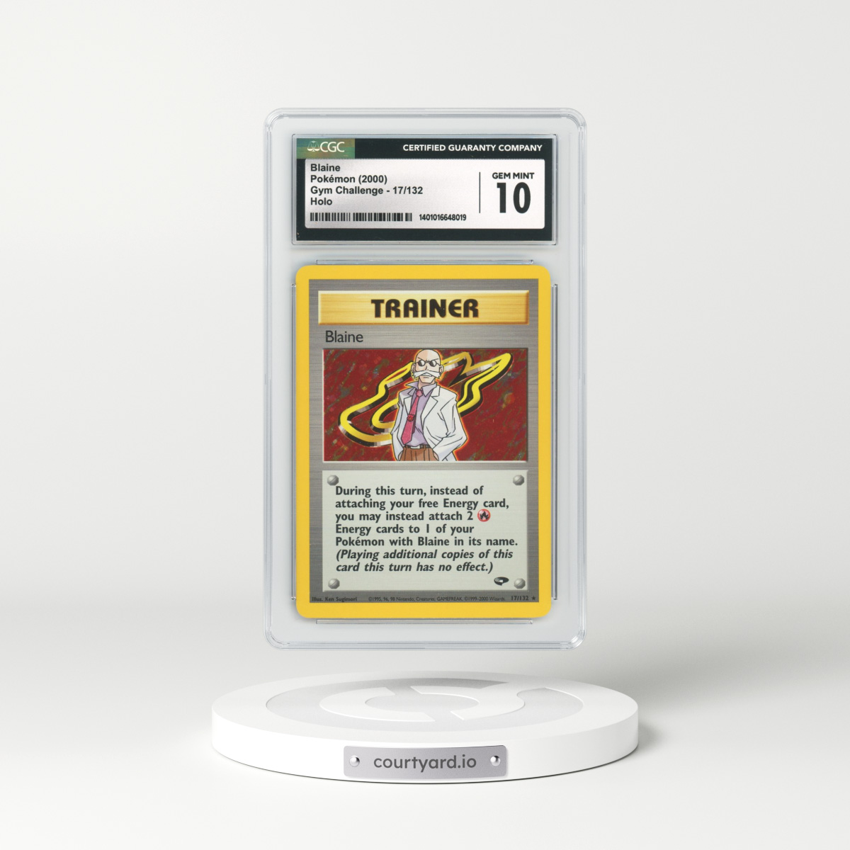 2000 Gym Challenge #17 Blaine - Holo (CGC 10 GEM MINT)