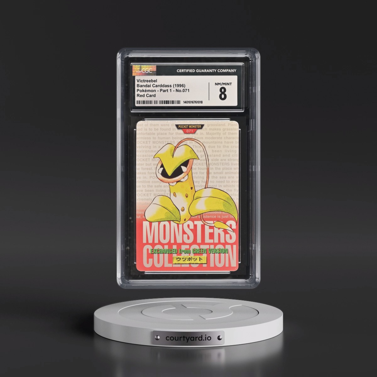 1996 (Monsters Collection) Part 1 #071 Victreebel - Red Card (CGC 8 NM-MT)