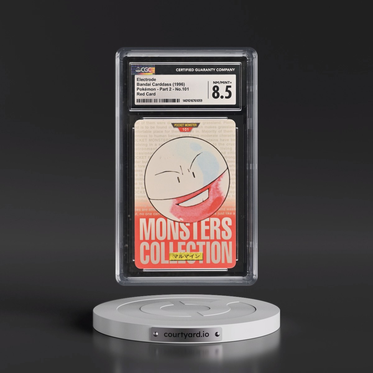 1996 (Monsters Collection) Part 2 #101 Electrode - Red Card (CGC 8.5 NM-MT+)