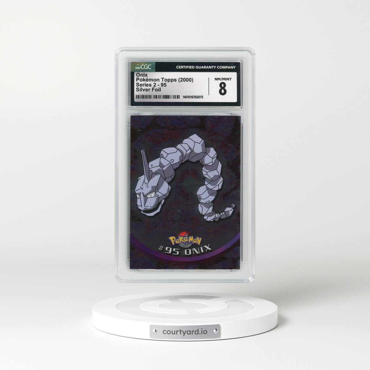 1999 Series 2 (Oval Nintendo Seal) #95 Onix - Silver Foil (CGC 8 NM-MT)