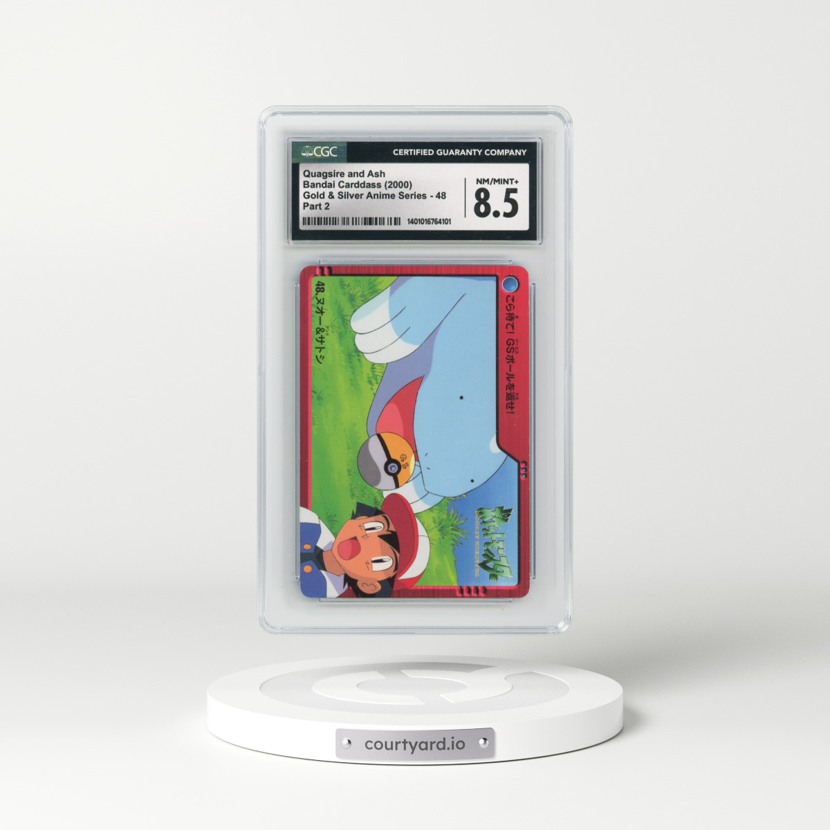 2000 Gold and Silver Anime Series #48 Quagsire and Ash - Part 2 (CGC 8.5 NM-MT+)