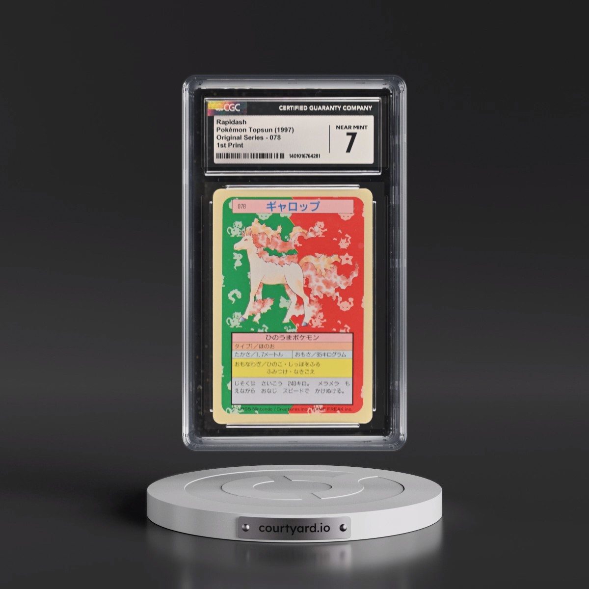 1997 (Only One Pokémon) Original Series #078 Rapidash - (Blue Back) 1st Print (CGC 7 NM)