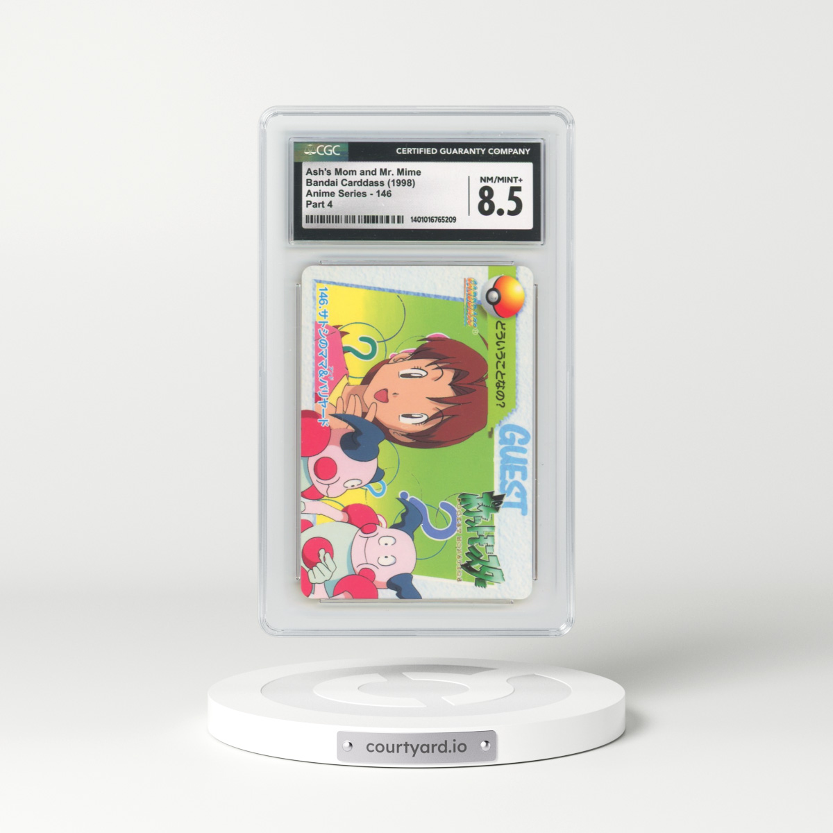 1998 Anime Series #146 Ash's Mom and Mr. Mime - Part 4 (CGC 8.5 NM-MT+)