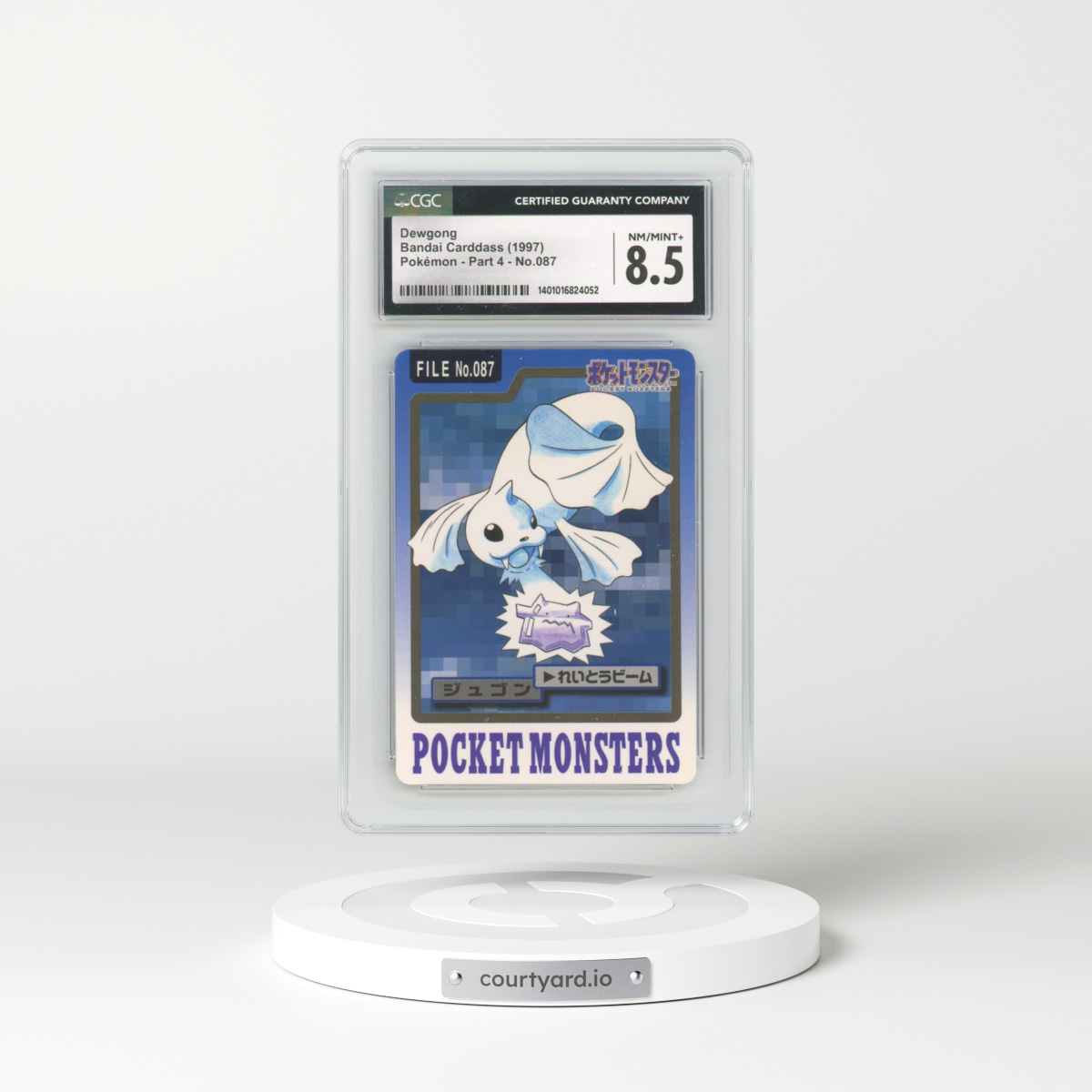 1997 (Pocket Monsters on Bottom) Part 4 #087 Dewgong (CGC 8.5 NM-MT+)