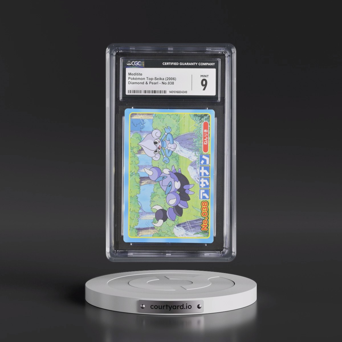 2006 Diamond & Pearl (Blue Border) #038 Meditite (CGC 9 MINT)