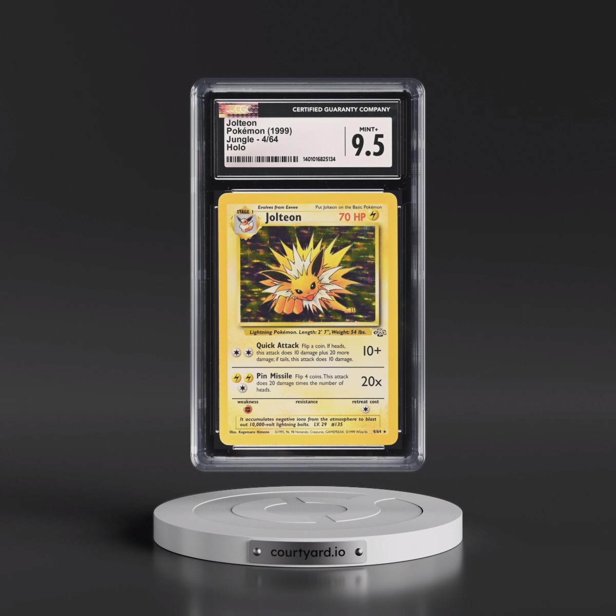 1999 Jungle #4/64 Jolteon - Holo (CGC 9.5 MINT+)