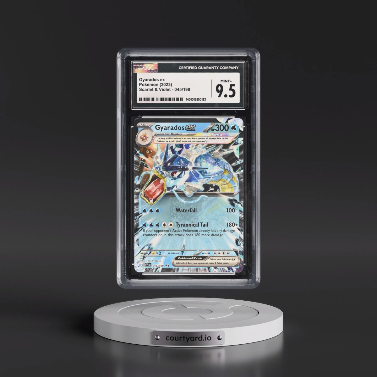 2023 Scarlet & Violet #045/198 Gyarados ex - Holo (CGC 9.5 MINT+)