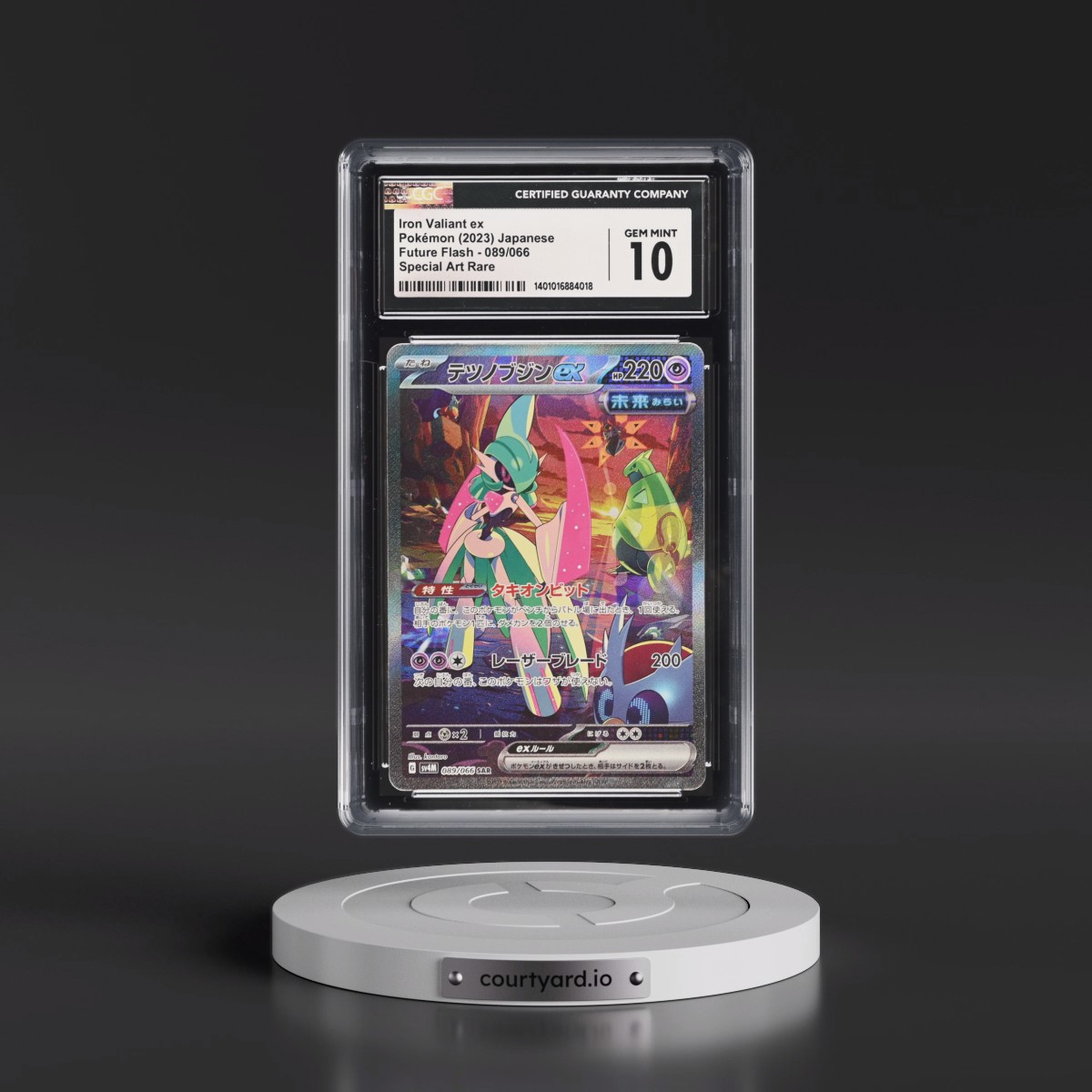 2023 Future Flash #089/066 Iron Valiant ex - Special Art Rare Holo (CGC 10 GEM MINT)