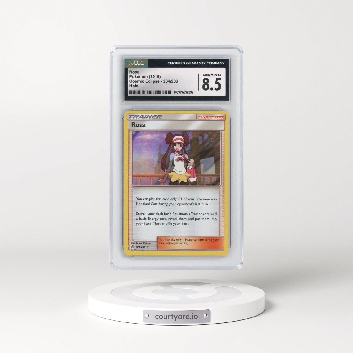 2019 Cosmic Eclipse #204/236 Rosa - Holo (CGC 8.5 NM-MT+)