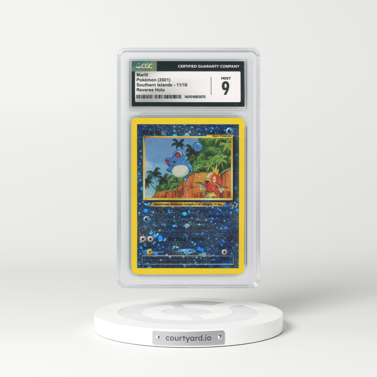 2001 Southern Islands #45614 Marill - Holo (CGC 9 MINT)