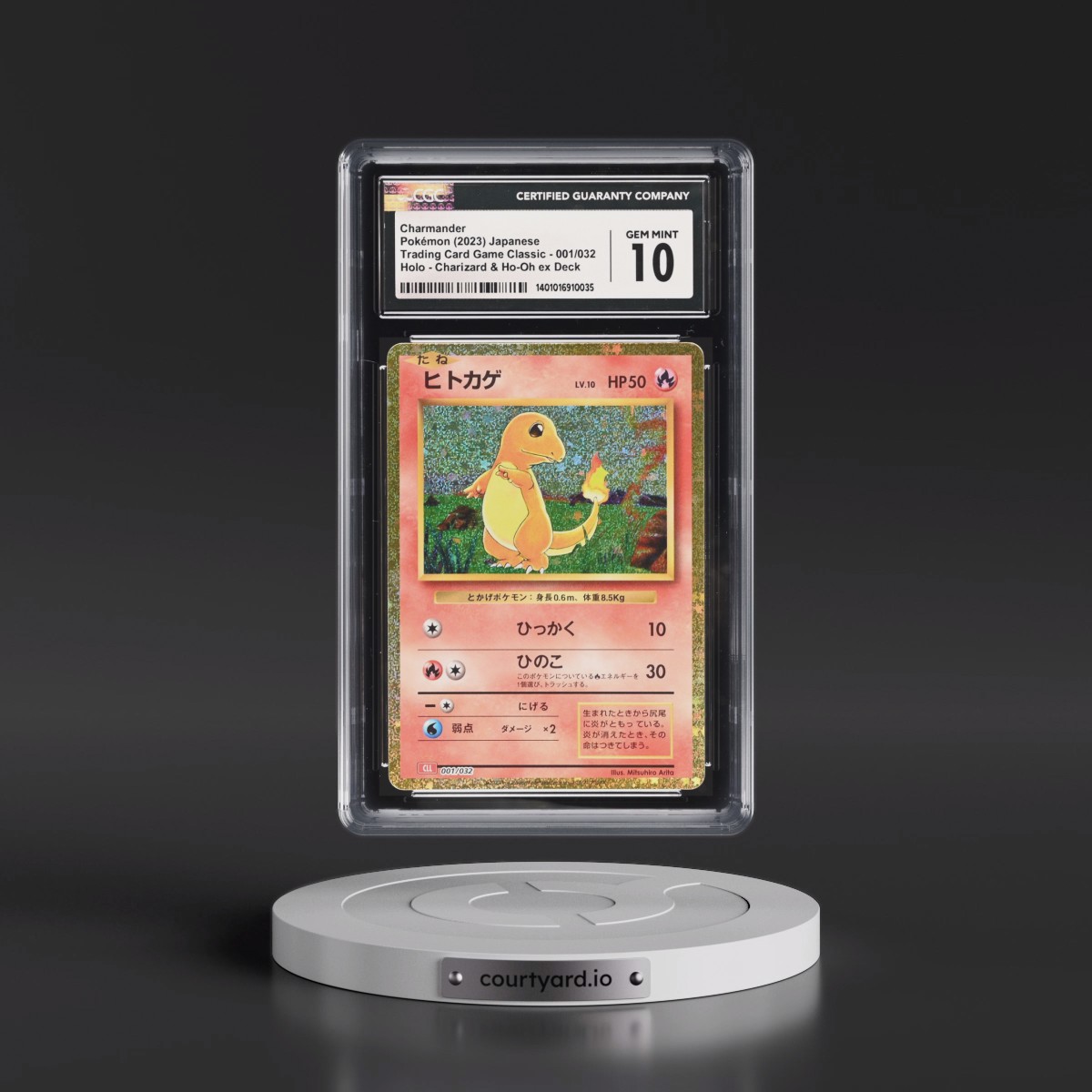 2023 Trading Card Game Classic - CLF, CLL, CLK #001/032 Charmander - Charizard & Ho-Oh ex Deck - CLL Holo (CGC 10 GEM MINT)