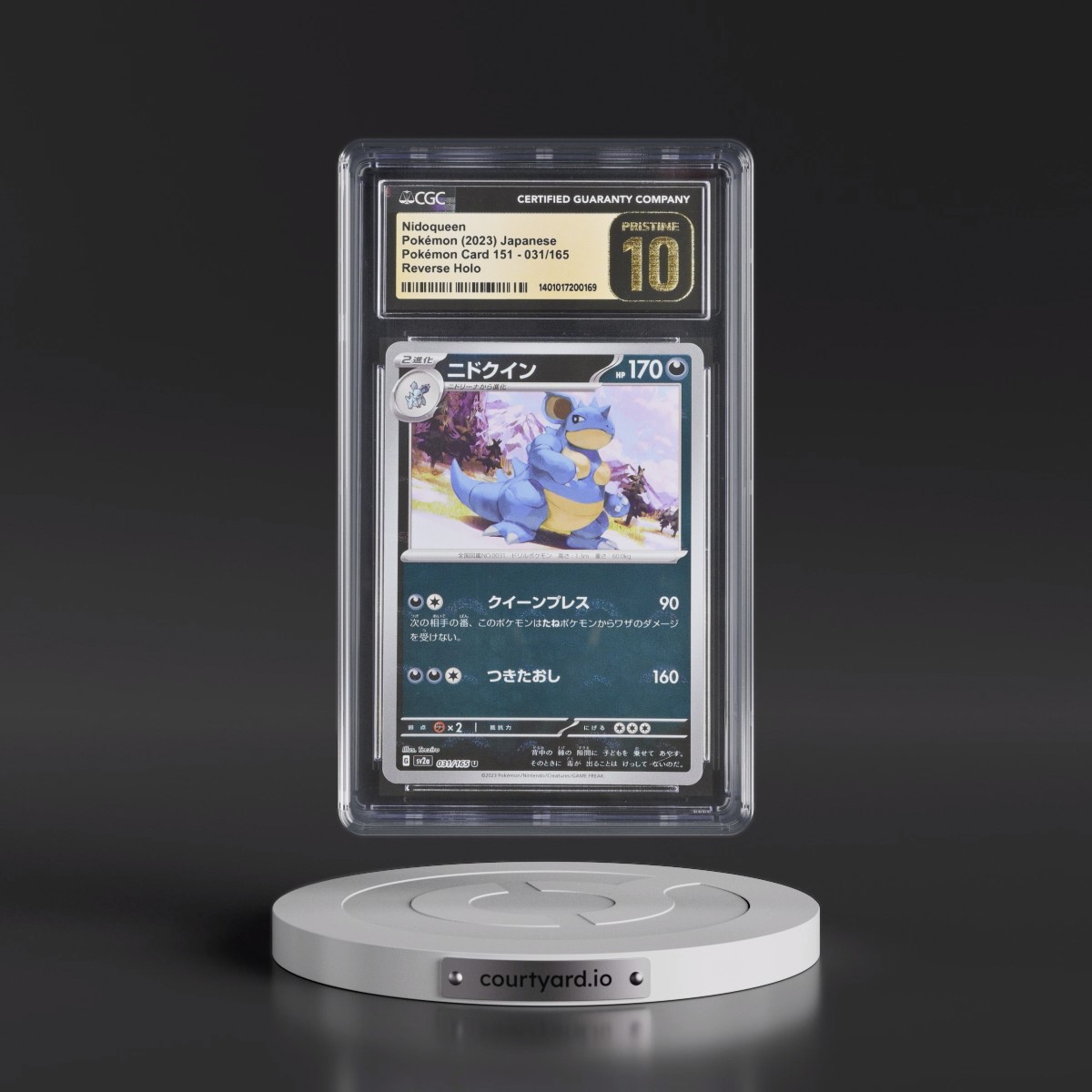 2023 Pokémon Card 151 #031/165 Nidoqueen - Reverse Holo Poké Ball (CGC 10 PRISTINE)