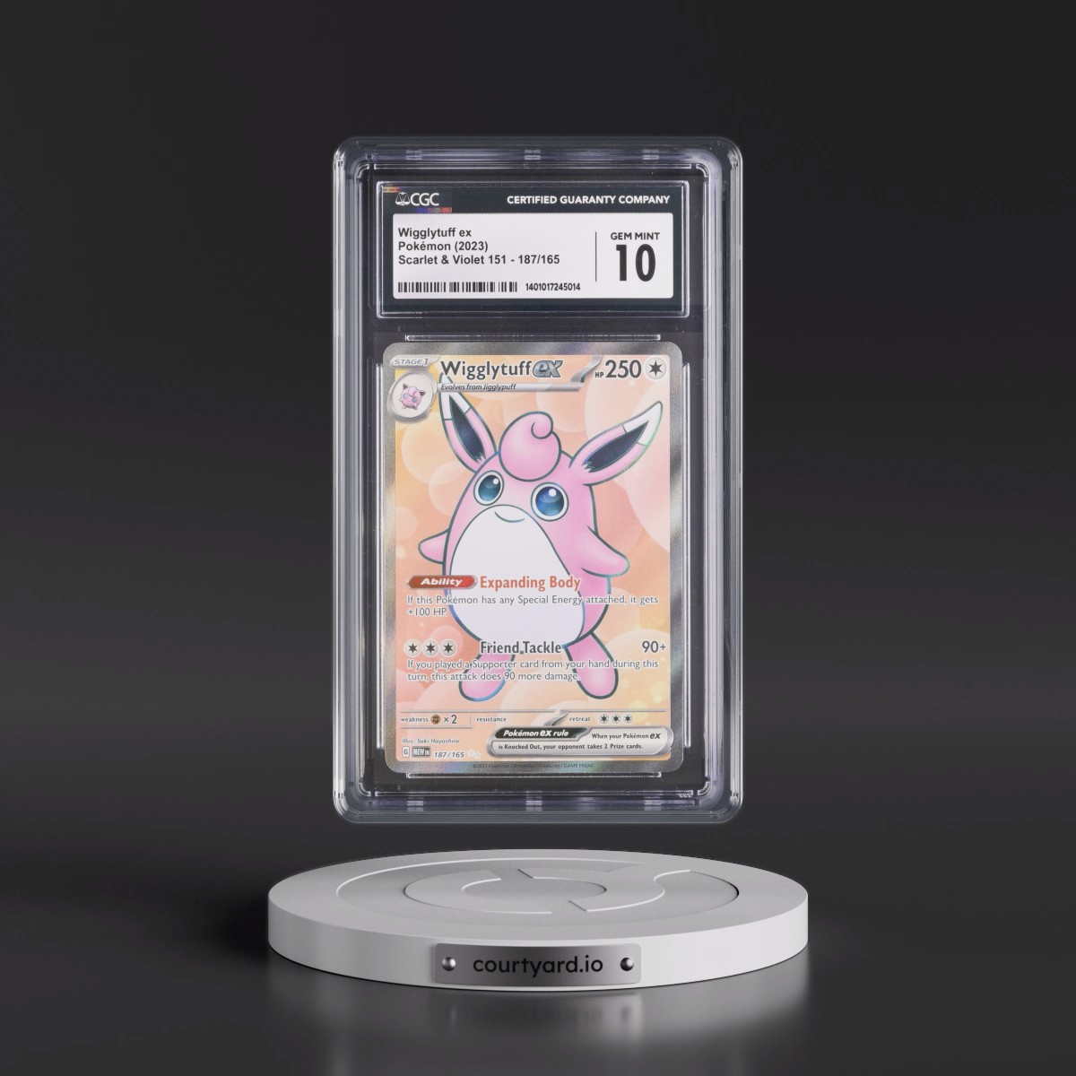 2023 Scarlet & Violet 151 - MEW EN #187/165 Wigglytuff ex - Ultra Rare Holo (CGC 10 GEM MINT)