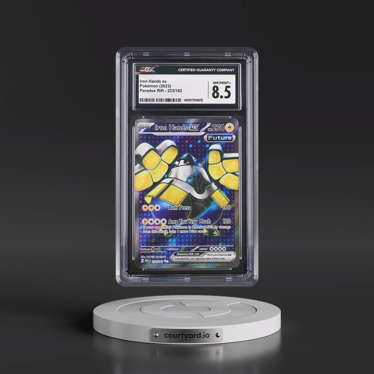 2023 Paradox Rift - PAR EN #223/182 Iron Hands ex - Ultra Rare Holo (CGC 8.5 NM-MT+)