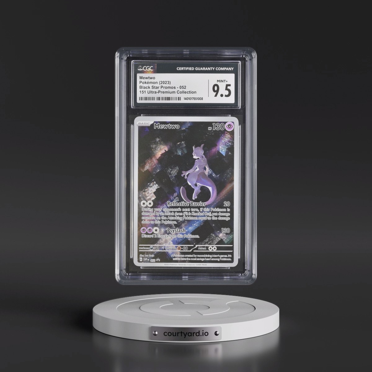2023 Black Star Promos - Scarlet & Violet SVPEN #052 Mewtwo - 151 Ultra-Premium Collection (Holo) (CGC 9.5 MINT+)