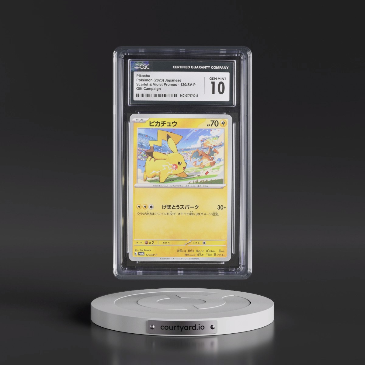 2022 Scarlet & Violet Promos #120/SV-P Pikachu - Gift Campaign (CGC 10 GEM MINT)
