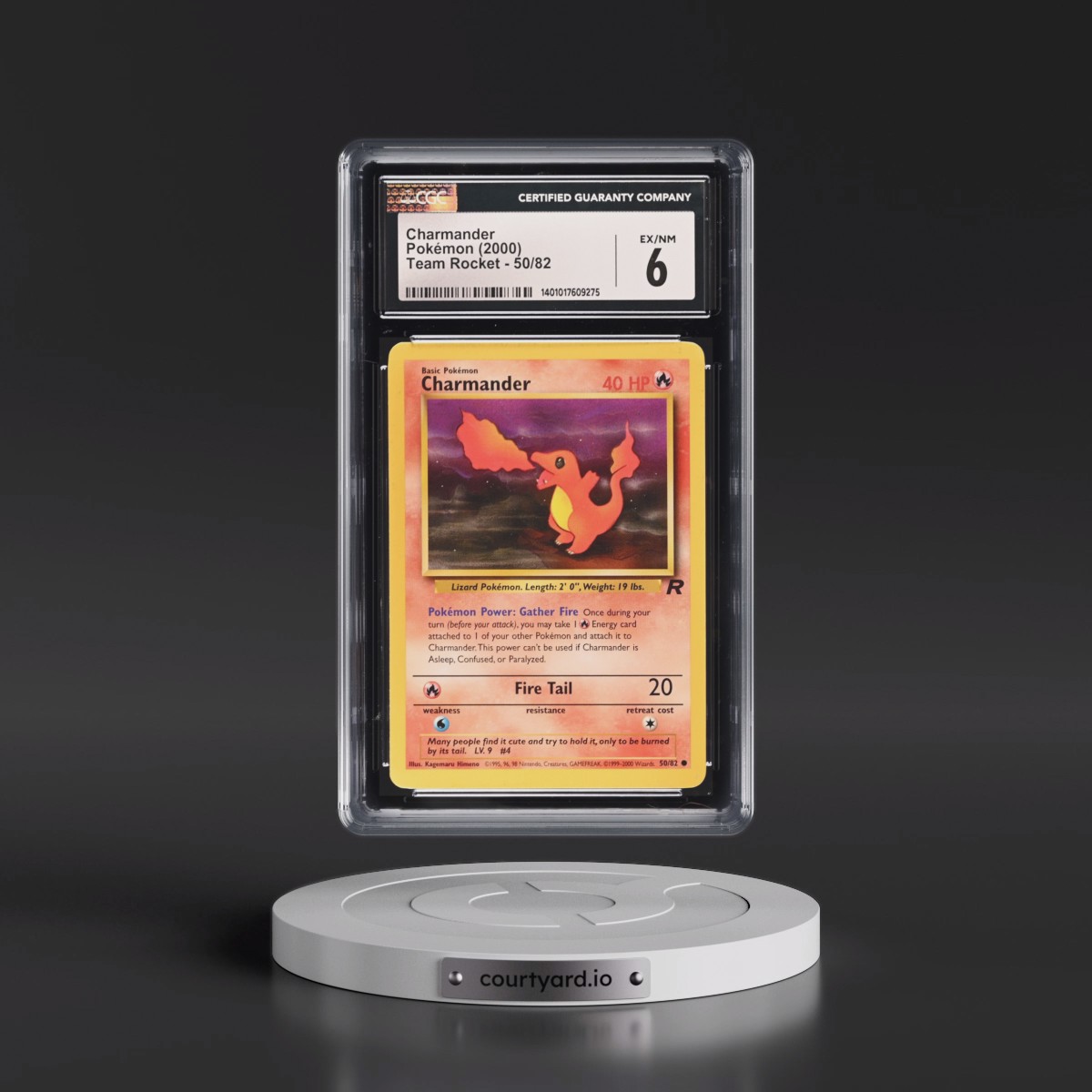 1999 Team Rocket #50/82 Charmander (CGC 6 EX-NM)